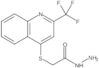 2-[2-(Trifluoromethyl)quinol-4-ylthio]acetic acid hydrazide