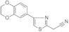 2-[4-(2,3-dihydro-1,4-benzodioxin-6-yl)-1,3-thiazol-2-yl]acetonitrile