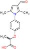 2-[4-(3-formyl-2,5-dimethyl-1H-pyrrol-1-yl)phenoxy]propanoic acid