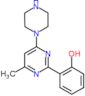 2-(4-methyl-6-piperazin-1-yl-pyrimidin-2-yl)phenol