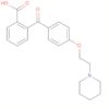 Benzoic acid, 2-[4-[2-(1-piperidinyl)ethoxy]benzoyl]-