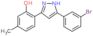 2-[5-(3-bromophenyl)-1H-pyrazol-3-yl]-5-methylphenol