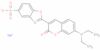 sodium 2-[7-(diethylamino)-2-oxo-2H-1-benzopyran-3-yl]benzoxazole-5-sulphonate