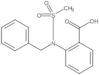 2-[(Methylsulfonyl)(phenylmethyl)amino]benzoic acid