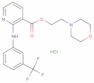 2-morpholinoethyl 2-(α,α,α-trifluoro-m-toluidino)nicotinate monohydrochloride