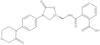 2-[[[[(5S)-2-Oxo-3-[4-(3-oxo-4-morpholinyl)phenyl]-5-oxazolidinyl]methyl]amino]carbonyl]benzoic acid