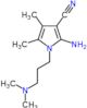 2-amino-1-[3-(dimethylamino)propyl]-4,5-dimethyl-1H-pyrrole-3-carbonitrile