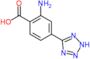 2-amino-4-(2H-tetrazol-5-yl)benzoic acid