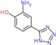 2-amino-4-(1H-tetrazol-5-yl)phenol