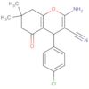 4H-1-Benzopyran-3-carbonitrile,2-amino-4-(4-chlorophenyl)-5,6,7,8-tetrahydro-7,7-dimethyl-5-oxo-