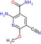 2-amino-5-cyano-6-methoxypyridine-3-carboxamide