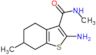 2-amino-N,6-dimethyl-4,5,6,7-tetrahydrobenzothiophene-3-carboxamide