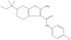 2-Amino-N-(4-chlorophenyl)-6-(1,1-dimethylpropyl)-4,5,6,7-tetrahydrobenzo[b]thiophene-3-carboxamide