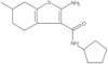2-Amino-N-cyclopentyl-4,5,6,7-tetrahydro-6-methylbenzo[b]thiophene-3-carboxamide