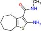 2-amino-N-methyl-5,6,7,8-tetrahydro-4H-cyclohepta[b]thiophene-3-carboxamide