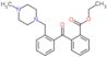 Ethyl 2-[2-[(4-methyl-1-piperazinyl)methyl]benzoyl]benzoate