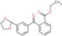 ethyl 2-[3-(1,3-dioxolan-2-yl)benzoyl]benzoate