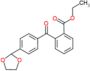 Ethyl 2-[4-(1,3-dioxolan-2-yl)benzoyl]benzoate