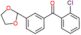 (2-chlorophenyl)-[3-(1,3-dioxolan-2-yl)phenyl]methanone