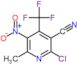 2-chloro-6-methyl-5-nitro-4-(trifluoromethyl)pyridine-3-carbonitrile