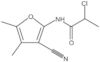 2-Chloro-N-(3-cyano-4,5-dimethyl-2-furanyl)propanamide