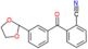 2-[3-(1,3-dioxolan-2-yl)benzoyl]benzonitrile