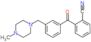 Benzonitrile, 2-[3-[(4-methyl-1-piperazinyl)methyl]benzoyl]-