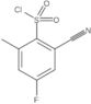 2-Cyano-4-fluoro-6-methylbenzenesulfonyl chloride