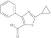 Acido 5-tiazolcarbossilico, 2-ciclopropil-4-fenil-