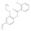 Benzoic acid, 2-chloro-, 2-ethoxy-4-formylphenyl ester