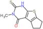 3-methyl-2-thioxo-1,2,3,5,6,7-hexahydro-4H-cyclopenta[4,5]thieno[2,3-d]pyrimidin-4-one