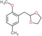 2-[(2-methoxy-5-methyl-phenyl)methyl]-1,3-dioxolane