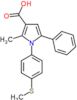2-methyl-1-[4-(methylsulfanyl)phenyl]-5-phenyl-1H-pyrrole-3-carboxylic acid