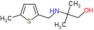 2-methyl-2-{[(5-methylthiophen-2-yl)methyl]amino}propan-1-ol