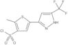 2-Methyl-5-[5-(trifluoromethyl)-1H-pyrazol-3-yl]-3-thiophenesulfonyl chloride