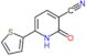 2-oxo-6-(thiophen-2-yl)-1,2-dihydropyridine-3-carbonitrile