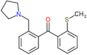 (2-methylsulfanylphenyl)-[2-(pyrrolidin-1-ylmethyl)phenyl]methanone