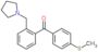 (4-methylsulfanylphenyl)-[2-(pyrrolidin-1-ylmethyl)phenyl]methanone