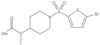 1-[(5-Bromo-2-thienyl)sulfonyl]-α-methyl-4-piperidineacetic acid