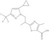 2-[2-[5-Cyclopropyl-3-(trifluoromethyl)-1H-pyrazol-1-yl]-1-methylethyl]-4-methyl-5-thiazolecarboxylic acid