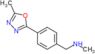 N-methyl-1-[4-(5-methyl-1,3,4-oxadiazol-2-yl)phenyl]methanamine