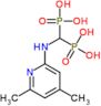 {[(4,6-dimethylpyridin-2-yl)amino]methanediyl}bis(phosphonic acid)