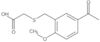 2-[[(5-Acetyl-2-methoxyphenyl)methyl]thio]acetic acid