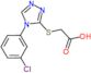 {[4-(3-chlorophenyl)-4H-1,2,4-triazol-3-yl]sulfanyl}acetic acid