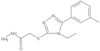 2-[[4-Ethyl-5-(3-methylphenyl)-4H-1,2,4-triazol-3-yl]thio]acetic acid hydrazide