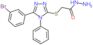 2-{[5-(3-bromophenyl)-4-phenyl-4H-1,2,4-triazol-3-yl]sulfanyl}acetohydrazide