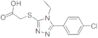 {[5-(4-CHLOROPHENYL)-4-ETHYL-4H-1,2,4-TRIAZOL-3-YL]THIO}ACETIC ACID