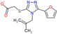 {[5-furan-2-yl-4-(2-methylprop-2-en-1-yl)-4H-1,2,4-triazol-3-yl]sulfanyl}acetate