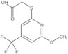 2-[[6-Methoxy-4-(trifluoromethyl)-2-pyridinyl]thio]acetic acid