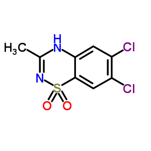 2H-1,2,4-Benzothiadiazine, 6,7-dichloro-3-methyl-, 1,1-dioxide